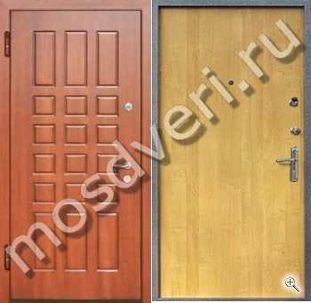 Металлическая дверь в квартиру с ламинатом и МДФ - купить от производителя Мосдвери Металлическая дверь в квартиру с ламинатом и МДФ
